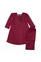 2 - Piece Embroidered