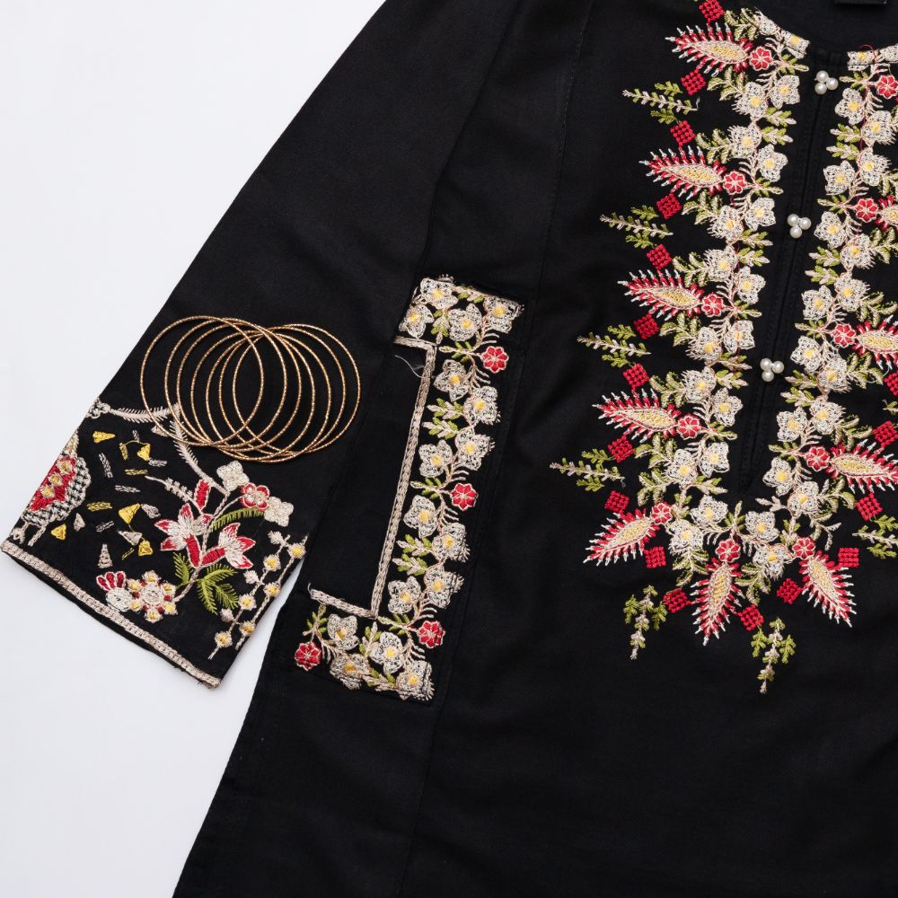 2 - Piece Embroidered